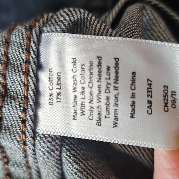 Talbots Classic Blue Denim Jean Jacket Isla Wash Women's Talbots Petite Plus XP - Picture 12 of 12